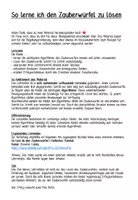 Vorschau - Fördermaterial/Inklusion - Zauberwürfel lösen - leicht gemacht - Seite 1
