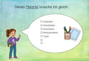 Vorschau - Präsentationen/Tafelbilder - Deutsch: Stundentransparenz/ Stundeneinstieg - Seite 3