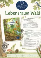 Vorschau - Arbeitsblätter - Arbeitsmaterial zum Bookletto "Lebensraum Wald", Biologie Kl. 4-6 - Deckblatt