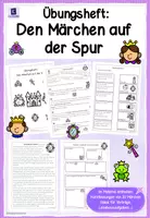 Vorschau - Unterrichtsreihen - Märchen – Den Märchen auf der Spur | Märchenmerkmale, 20 Lesetexte, Steckbriefe & interaktives Quiz - Deckblatt