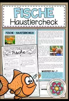 Vorschau - Arbeitsblätter - FISCHE - Haustiercheck - Deckblatt