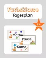 Vorschau - Stundenentwürfe - Fuchsklasse Tagesplan Tafelkarten Stundenplan Transparenzen - Deckblatt