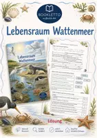 Vorschau - Arbeitsblätter - Arbeitsmaterial zum Bookletto "Lebensraum Wattenmeer", Biologie Kl. 4-6 - Deckblatt