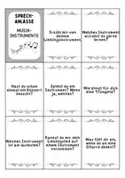 Vorschau - Spiele - Sprechanlässe Musikinstrumente - DaZ/DaF / Deutsch (Redespiel) - Seite 1