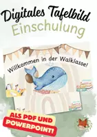 Vorschau - Präsentationen/Tafelbilder - Tafelbild Willkommen in der Walklasse - Deckblatt