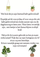 Voorbeeld - Dagritmekaarten thema planten - Pagina 1