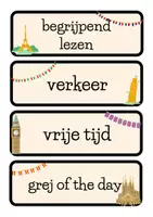 Voorbeeld - Dagritmekaarten thema Europa - Pagina 2