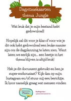 Voorbeeld - Dagritmekaarten thema jungle - Pagina 1