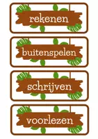 Voorbeeld - Dagritmekaarten thema jungle - Voorblad