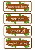 Voorbeeld - Dagritmekaarten thema jungle - Pagina 2