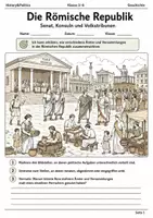 Vorschau - Arbeitsblätter - Römische Republik Lernmalbuch Klasse 5–6 - Deckblatt