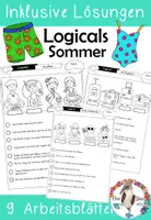 Vorschau - Arbeitsblätter - Sommer - Logical Mix - Leseförderung mit Spaß - Deckblatt