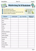 Vorschau - Arbeitsblätter - Deutschland Bundesländer Arbeitsheft Klasse 5–6 - Seite 3