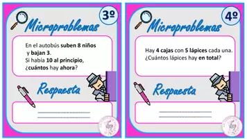 Vista previa - Hojas de trabajo - RESUELVE ESTOS MICROPROBLEMAS COOPERATIVOS. - página 3