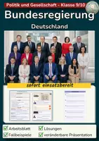 Vorschau - Stundenentwürfe - Bundesregierung Deutschland: Bildung, Aufgaben und Arbeitsweise | 2026 - Deckblatt