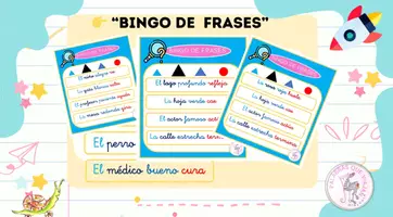 Vista previa - Hojas de trabajo - BINGO DE FRASES MONTESSORI - Portada