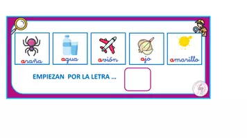 Vista previa - Hojas de trabajo - EMPIEZAN POR LA LETRA... - página 3