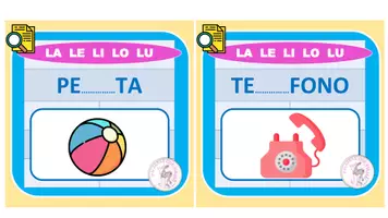 Vista previa - Hojas de trabajo - COMPLETAR PALABRAS CON LA LE LI... - página 3
