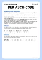 Vorschau - Arbeitsblätter - ASCII-Code & Tastatur-Übersetzung: Wie Computer Buchstaben lernen (Informatik Arbeitsblatt mit Lösungen) - Seite 3