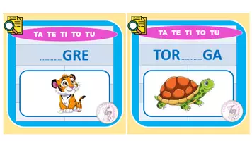 Vista previa - Hojas de trabajo - COMPLETAR LAS PALABRAS CON TA TE TI... - página 2