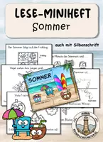 Vorschau - Arbeitsblätter - Sommer Leseheft - Deckblatt