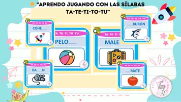 Vista previa - Hojas de trabajo - COMPLETAR LAS PALABRAS CON TA TE TI... - Portada