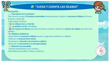 Vista previa - Hojas de trabajo - silabas 4 - página 1