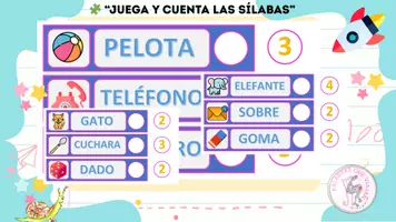 Vista previa - Hojas de trabajo - silabas 4 - Portada