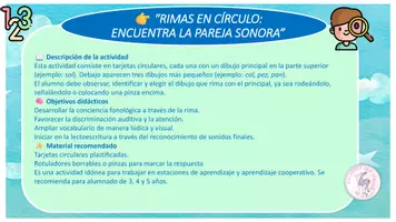 Vista previa - Juegos / Gamificación - RIMAS EN CÍRCULO - página 1