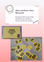 Vorschau - Spiele - Verben im Aktiv und Passiv - Memorys auf drei Niveaustufen - Deckblatt