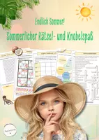 Vorschau - Stundenentwürfe - Sommerliche Rätsel & Knobelaufgaben (Klasse 5-7) - Deckblatt