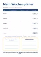 Vorschau - Arbeitsblätter - Wochenplaner - Fit fürs Gymnasium Klasse 5 - Seite 1