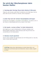 Vorschau - Arbeitsblätter - Wochenplaner - Fit fürs Gymnasium Klasse 5 - Seite 2