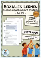 Vorschau - Stundenentwürfe - Soziales Lernen: Sozialtraining "Klassengemeinschaft stärken" - Teil 3 (Doppelstunde) / Klasse 3-5 / Teambuilding - Deckblatt