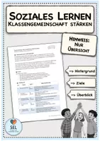 Vorschau - Stundenentwürfe - Soziales Lernen: Sozialtraining-Paket "Teambuilding" - 2 Unterrichtsreihen zur Stärkung der Klassengemeinschaft (16 Unterrichtsstunden) / Klasse 2-5 / Schuljahresbeginn - Seite 1