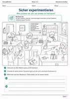 Vorschau - Arbeitsblätter - Sicher experimentieren Lernmalbuch Klasse 5–6 - Deckblatt