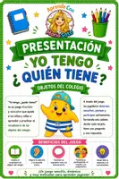 Vista previa - Unidades / Secuencias / Situaciones de Aprendizaje - Yo tengo… ¿Quién tiene? Objetos del colegio. Juego de vocabulario. Infantil y Primaria. Back to school - página 1