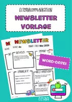 Vorschau - Lehrpläne/Lehrermaterial - Vorlage "Newsletter" für die Elternkommunikation - Deckblatt