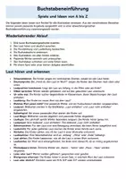 Vorschau - Arbeitsblätter - Buchstabeneinführung Spiele und Ideen von A bis Z - Seite 1