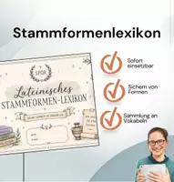 Vorschau - Arbeitsblätter - Stammformenlexikon für den Lateinunterricht - Deckblatt