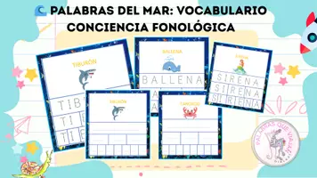 Vista previa - Hojas de trabajo - animales del mar - Portada