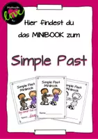 Vorschau - Arbeitsblätter - Minibook zum Simple Past - Deckblatt