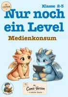 Vorschau - Unterrichtsreihen - Bildschirmzeit – Medienkompetenz für Klasse 2–3 | Geschichte & Comic-Version in einfacher Sprache - kostenlose Leseprobe - Deckblatt