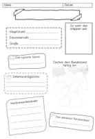 Vorschau - Arbeitsblätter - Steckbrief Bundesland - Arbeitsblatt - Seite 1