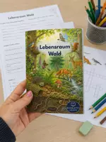 Vorschau - Unterrichtsreihen - Lebensraum Wald/ Ökologie – Booklet, inkl. Arbeitsmaterial Biologie Klasse 4–6 - Deckblatt