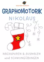 Vorschau - Arbeitsblätter - Schwungübungen Winter & Nikolaus - Deckblatt