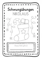 Vorschau - Arbeitsblätter - Schwungübungen Winter & Nikolaus - Seite 2