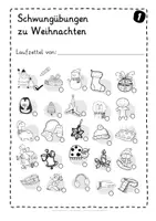 Vorschau - Arbeitsblätter - Schwungübungen Weihnachten - Schwungübungen Winter - Seite 3