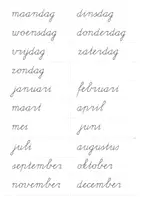 Voorbeeld - Weekkalender - dagen van de week + seizoenen - Pagina 2