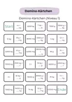 Vorschau - Spiele - Domino – Gewichtseinheiten umrechnen | Differenziertes Mathe-Spiel Klasse 5 - Seite 2